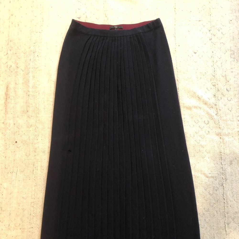 Tibi Sweater Pleated Maxi Skirt